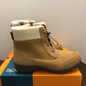 Sporting BOHO in Camel Colored Suede Boot Size 10